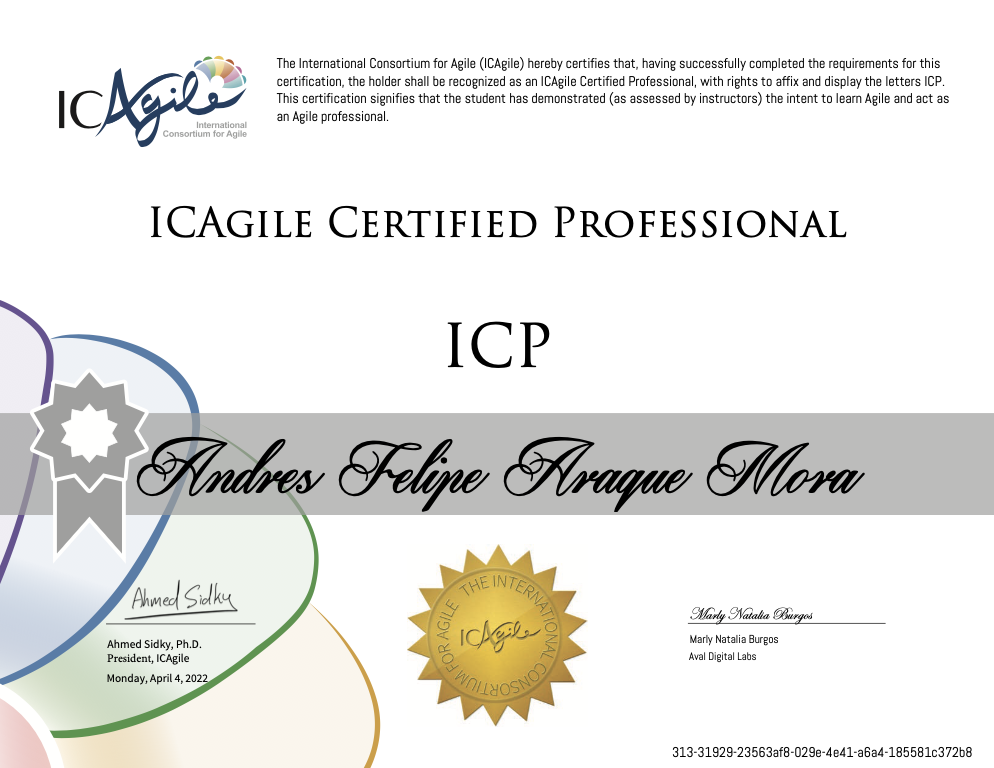 ICAgile Certified Professional (ICP) Certificate